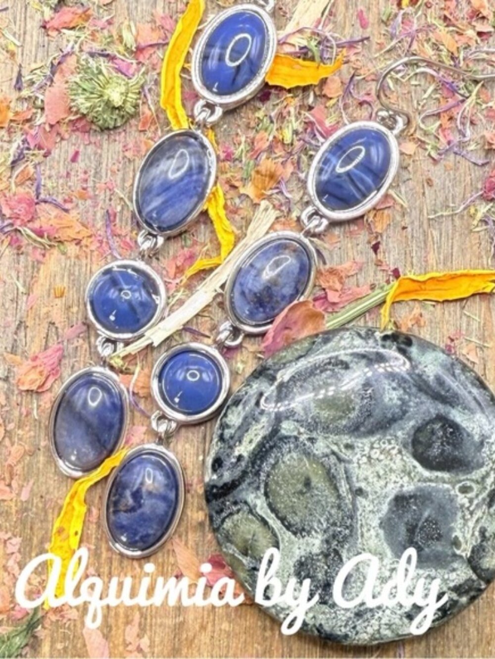 Blue Sodalite Silver Earrings XLONG + FALL ESSENTIALS